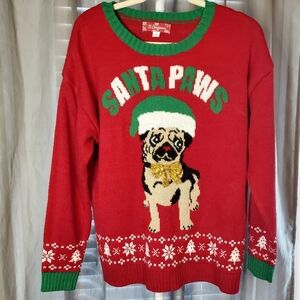 Santa Paws Pug Sweater